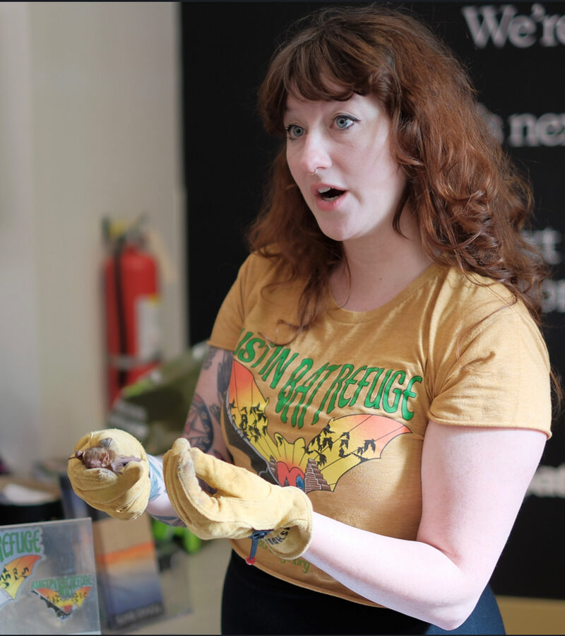 Hilary Pelham with bat