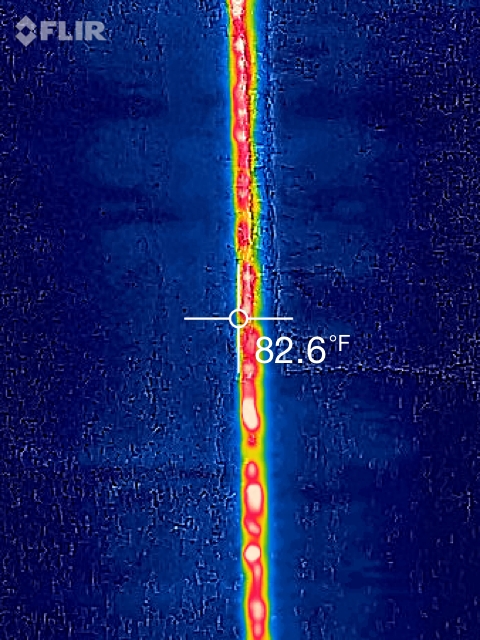 thermal image crevice 9th St. Bridge Duncan Park